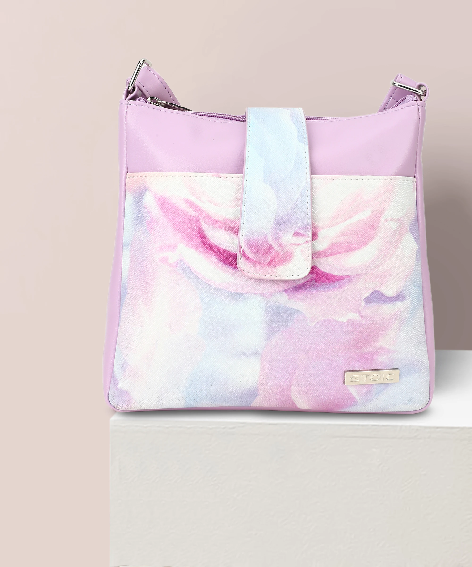 STOIC Purple Sling Bag Women Pu leather Single Compartment